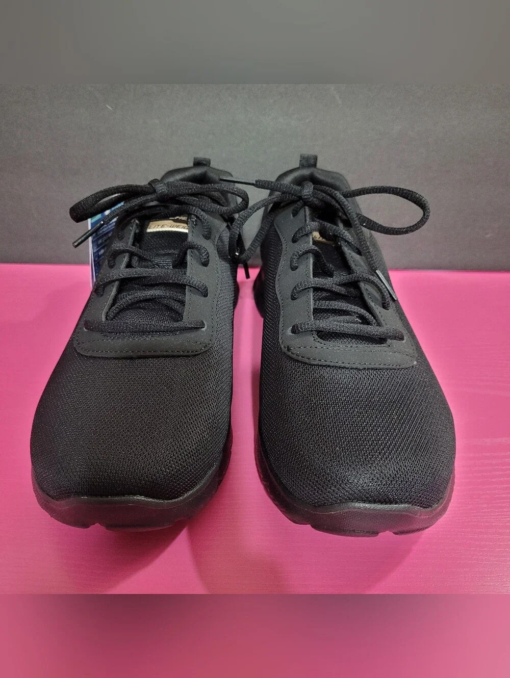 Skechers Black Lace-Up Light-Weight Washable Sneakers Women's Size 11 M (1406)